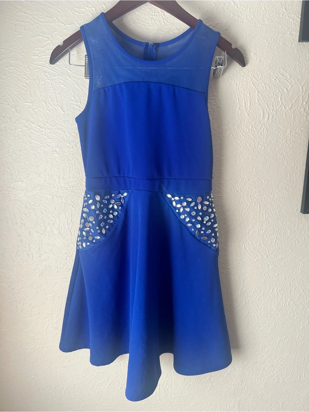 long sleeve chiffon bridesmaid dress Square Neck 3/4 Sleeves Dresses with Slit color:Sky Blue Dinner at Woodmont Grill Make a lasting impression model:emily-venz